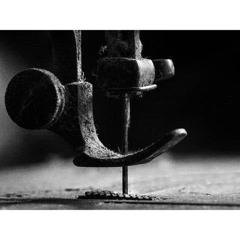 Element sewing machine Black Modern Wood Framed Art Print with Double Matting by Januar, Johanes