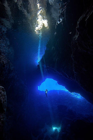 Sound from Sky Black Ornate Wood Framed Art Print with Double Matting by Jung, Charlie