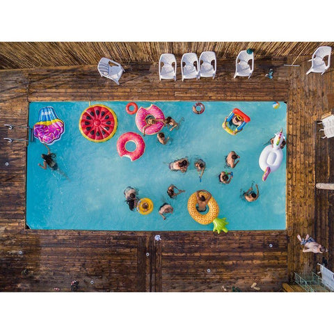 Hymn for the weekend Black Modern Wood Framed Art Print with Double Matting by Adar, Or