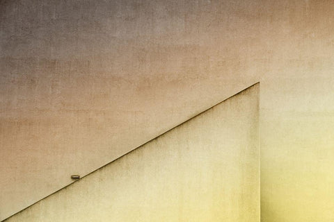 lamp light White Modern Wood Framed Art Print with Double Matting by Endermann, Rolf