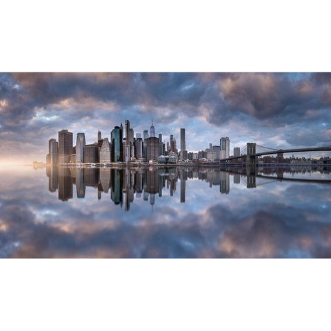 NY NY Black Modern Wood Framed Art Print by F. Turienzo, Carlos