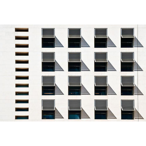 brise soleil Black Modern Wood Framed Art Print by Wride, Linda