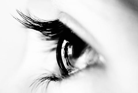 Following you Black Ornate Wood Framed Art Print with Double Matting by Naufal