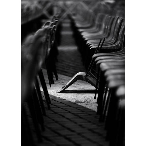 to be different Black Modern Wood Framed Art Print with Double Matting by Pellegrini, Fulvio