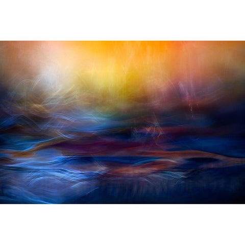 Inner Peace White Modern Wood Framed Art Print by Marthinussen, Willy