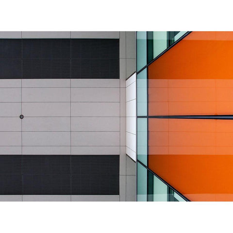 Untitled No 6741 Black Modern Wood Framed Art Print by Van Maastricht, Henk