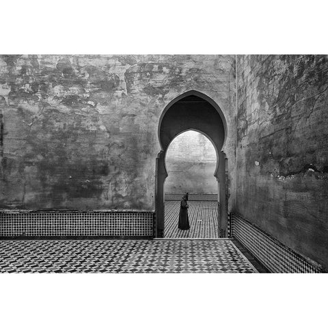 Old World Gold Ornate Wood Framed Art Print with Double Matting by Khataw, Ali