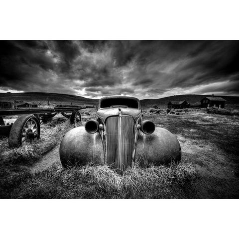 Too Old to Drive Black Modern Wood Framed Art Print by Schlipf, Carsten