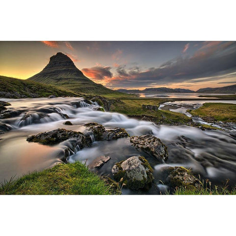 early in the morning Black Modern Wood Framed Art Print with Double Matting by Hoffmann, Raymond