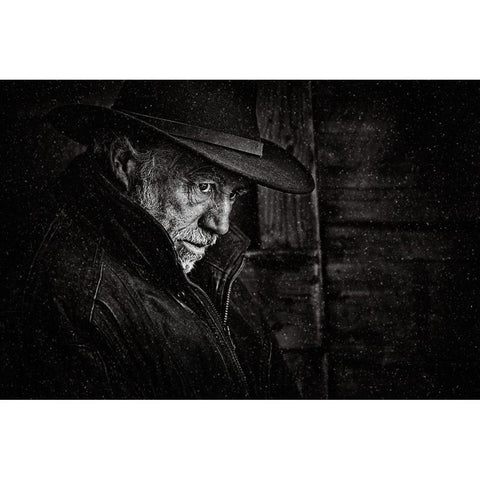 The Unforgiven Black Modern Wood Framed Art Print with Double Matting by Brazeau, Claude