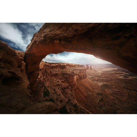 Mesa Arch Black Modern Wood Framed Art Print with Double Matting by Pablo, Juan de