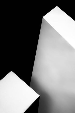 NerO BiancO White Modern Wood Framed Art Print with Double Matting by Claes, Gilbert