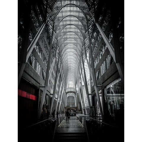 Allen Lambert Galleria Toronto Color White Modern Wood Framed Art Print by Carson, Brian