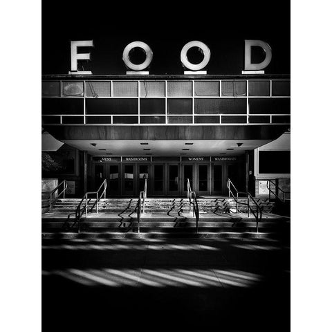 Food Building Exhibition Place Toronto Black Modern Wood Framed Art Print with Double Matting by Carson, Brian