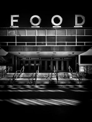 Food Building Exhibition Place Toronto Black Ornate Wood Framed Art Print with Double Matting by Carson, Brian