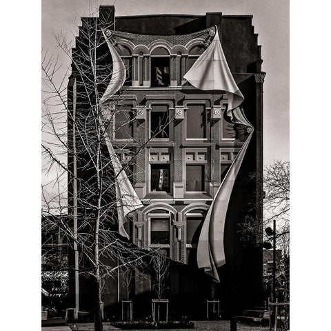 Gooderham Flatiron Building Toronto No 3 Gold Ornate Wood Framed Art Print with Double Matting by Carson, Brian