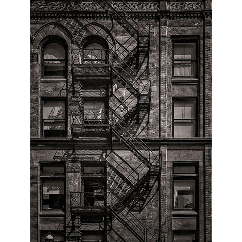 Gooderham Flatiron Building Toronto No 4 White Modern Wood Framed Art Print by Carson, Brian