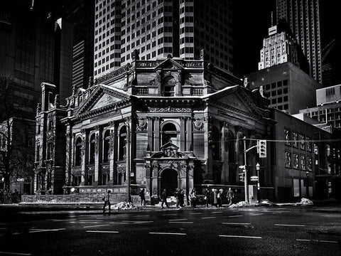 Hockey Hall of Fame Toronto Black Ornate Wood Framed Art Print with Double Matting by Carson, Brian