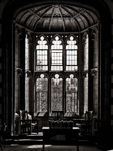 Knox College Caven Library Toronto Black Ornate Wood Framed Art Print with Double Matting by Carson, Brian