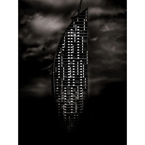 Downtown Tower Toronto Gold Ornate Wood Framed Art Print with Double Matting by Carson, Brian