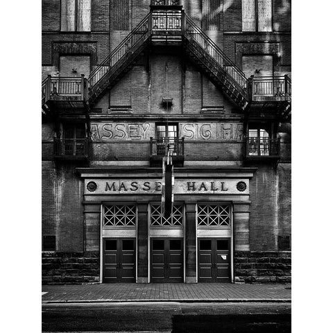 Massey Hall No 1 Gold Ornate Wood Framed Art Print with Double Matting by Carson, Brian