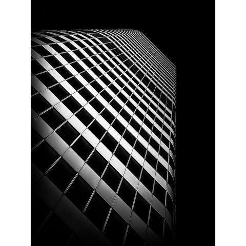 Dundas Street Toronto No 1 Black Modern Wood Framed Art Print with Double Matting by Carson, Brian