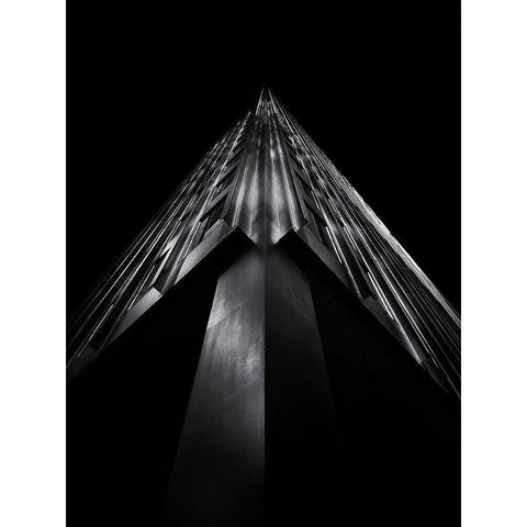 King Street Toronto No 77 Black Modern Wood Framed Art Print by Carson, Brian