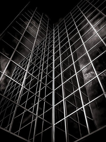 Eglinton Avenue Toronto No 901 White Modern Wood Framed Art Print with Double Matting by Carson, Brian