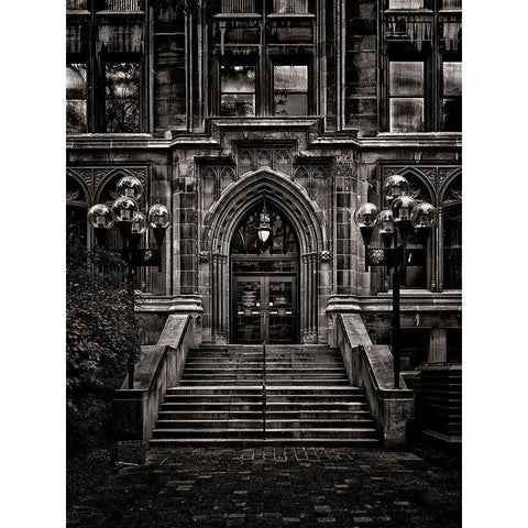 Wellesley Street Toronto No 992 White Modern Wood Framed Art Print by Carson, Brian