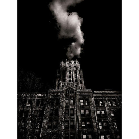 Wellesley Street Toronto No 991 Black Modern Wood Framed Art Print with Double Matting by Carson, Brian