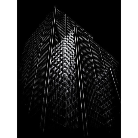 Adelaide Street Toront No 130 Black Modern Wood Framed Art Print with Double Matting by Carson, Brian