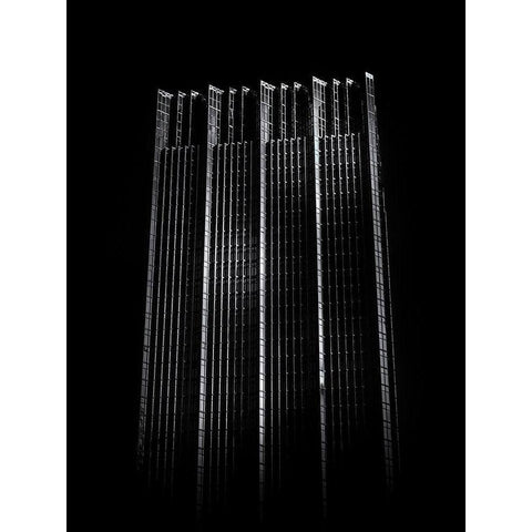 Bay Street North Tower Toronto No 2002 White Modern Wood Framed Art Print by Carson, Brian