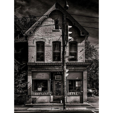 Dundas Street East Toronto No 374 Black Modern Wood Framed Art Print by Carson, Brian