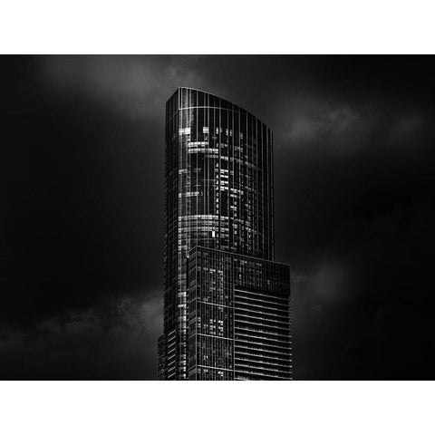 Yonge Street Toronto No 388 Black Modern Wood Framed Art Print with Double Matting by Carson, Brian