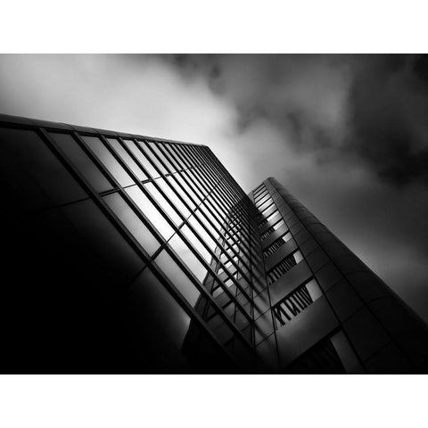 University Avenue Toronto No 5252 White Modern Wood Framed Art Print by Carson, Brian