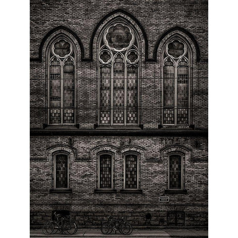 Bathurst Street Toronto No 736 White Modern Wood Framed Art Print by Carson, Brian