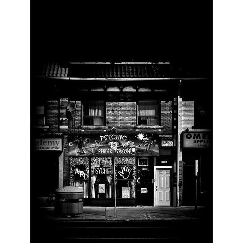 Danforth Avenue Toronto No 1100 Gold Ornate Wood Framed Art Print with Double Matting by Carson, Brian