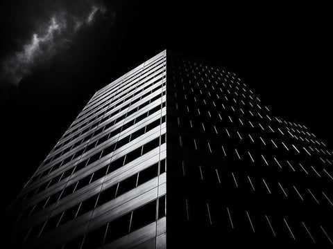 Yonge Street Toronto No 4711 Black Ornate Wood Framed Art Print with Double Matting by Carson, Brian