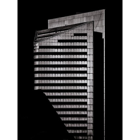 Yonge Street Toronto No 49502 Black Modern Wood Framed Art Print with Double Matting by Carson, Brian