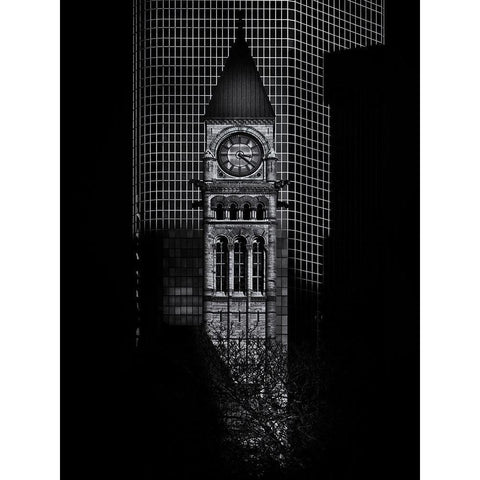 Old City Hall Toronto No 1 White Modern Wood Framed Art Print by Carson, Brian