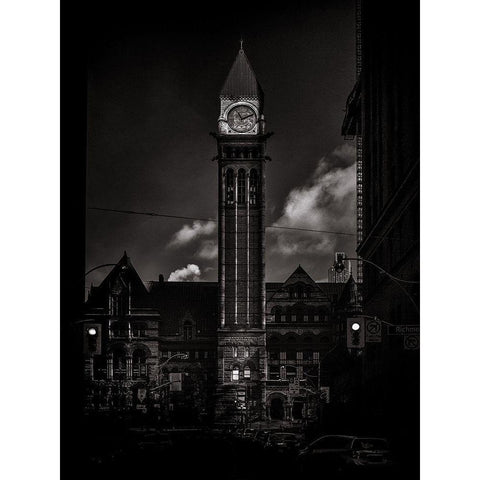 Old City Hall Toronto No 5 Gold Ornate Wood Framed Art Print with Double Matting by Carson, Brian