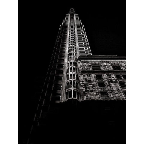 One King Street West Toronto No 4 Black Modern Wood Framed Art Print by Carson, Brian