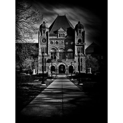 Ontario Main Legislative Building Gold Ornate Wood Framed Art Print with Double Matting by Carson, Brian