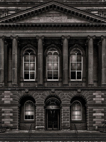 Osgoode Hall Toronto No 2 Black Ornate Wood Framed Art Print with Double Matting by Carson, Brian