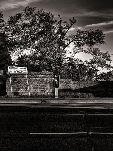 Phone Booth No 11 Black Ornate Wood Framed Art Print with Double Matting by Carson, Brian