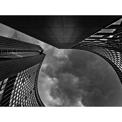 Toronto City Hall No 9 White Modern Wood Framed Art Print by Carson, Brian