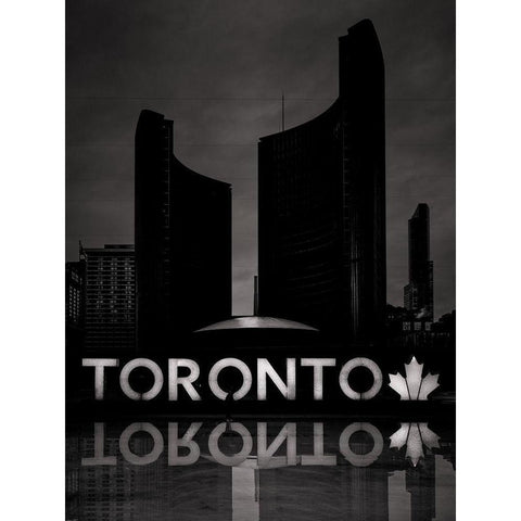 Toronto City Hall No 11 White Modern Wood Framed Art Print by Carson, Brian