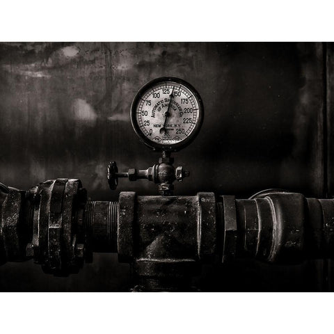 Toronto Distillery District Machinery No 1 White Modern Wood Framed Art Print by Carson, Brian