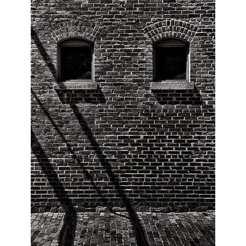 Toronto Distillery District Windows No 2 Gold Ornate Wood Framed Art Print with Double Matting by Carson, Brian