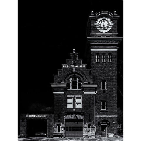 Toronto Fire Station No 227 White Modern Wood Framed Art Print by Carson, Brian